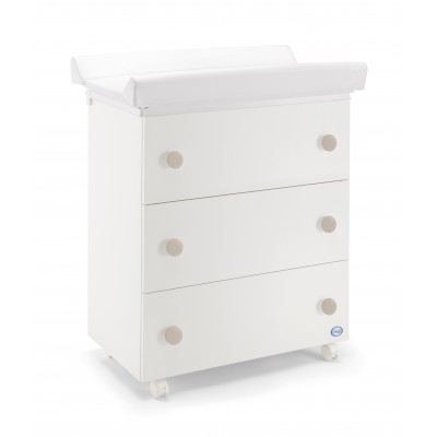 Cassettiera Fasciatoio Pali Win Bianco Tortora