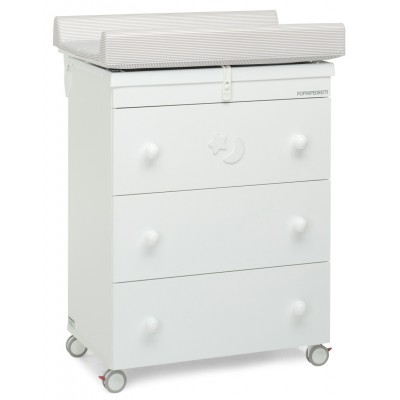 Cassettiera Fasciatoio Foppapedretti Luccichino Bianco