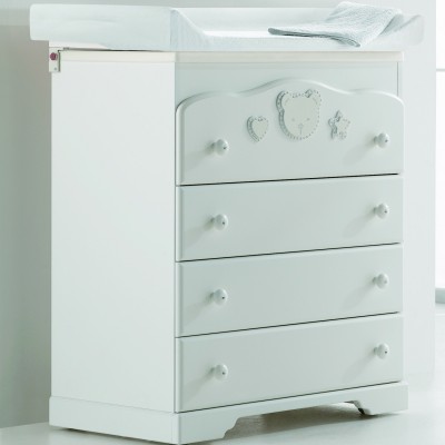 Cassettiera Fasciatoio Mibb Magic Bianco