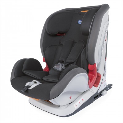 Chicco Seggiolino Auto Isofix YOUniverse Fix Jet Black 9-36 Kg con Protezione Laterale e Poggiatesta Regolabile Seggiolino Auto Chicco Youniverse Fix Black