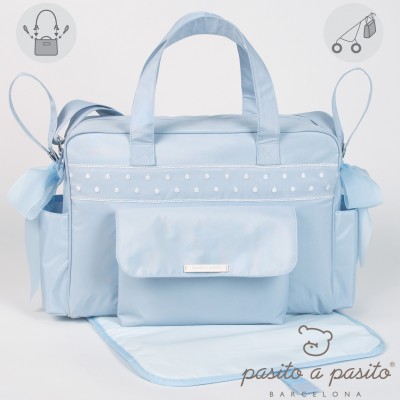 Borsa Fasciatoio da Passeggino Pasito a Pasito Nursery Celeste
