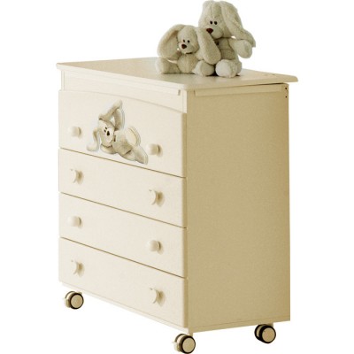 Cassettiera Fasciatoio Cremino Trudi Baby Expert Panna