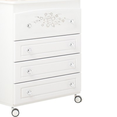 Cassettiera Fasciatoio Baby Expert Diamante Bianco