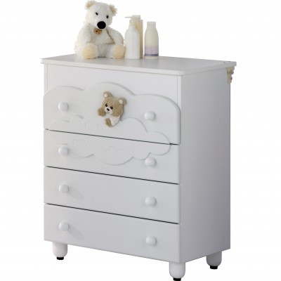 Cassettiera Fasciatoio Abbracci Baby Expert Trudi Bianco