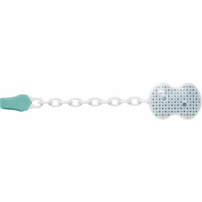 Clip Chicco Con Catenella Verde Acqua