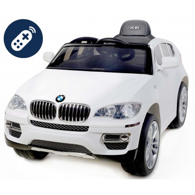 Auto Elettrica Lamas Toys BMW X6 Bianco con Sedile in Pelle con Telecomando OUTLET USATO