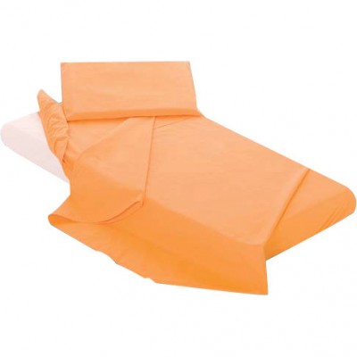 Lenzuoline per Lettino Billo e Pallina 3 Pz Tinta Unita Arancione