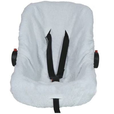 Copri Seggiolino Auto Ovetto Spugna Billo e Pallina Bianco / Copri Seggiolino Auto Ovetto Spugna Billo e Pallina Bianco /