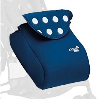 Coprigambe per Passeggino Joyello Musino Light Blu Navy Pois Bianchi
