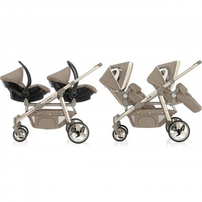 Duo Gemellare Brevi Ovo Twin Tortora + Ovetti