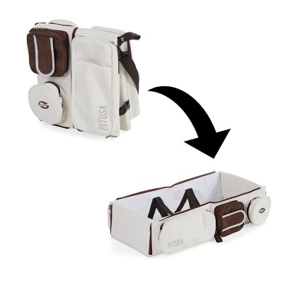 Culla da Viaggio Innovaciones MS Pitusa Bianco/Cioccolato