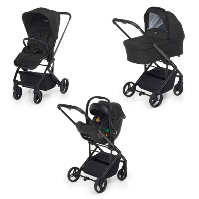 Trio Chicco Seety 2 con Seggiolino Kory Essential i-Size Ebony 