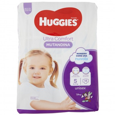 Pannolini Huggies Ultra Comfort Mutandina 12-17 Kg Misura 5 (14 pz)