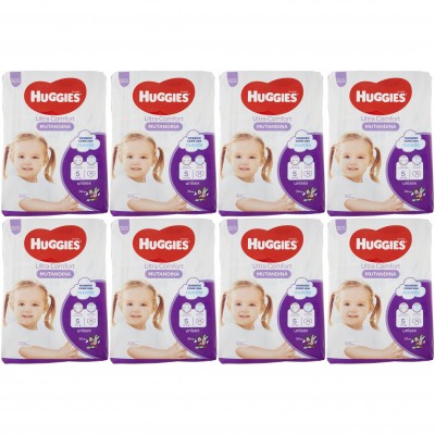 Kit Pannolini Huggies Ultra Comfort Mutandina Mis. 5 12-17 Kg 8 Pacchi da 14 pz Kit Pannolini Huggies Ultra Comfort Mutandina Mis. 5 12-17 Kg 8 Pacchi da 14 pz