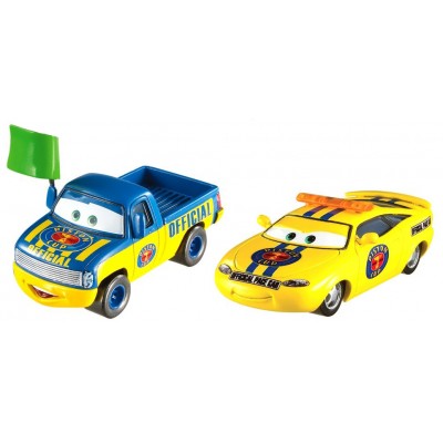 Macchinine Disney Cars 3 Dexter Hoover e Charlie Checker 2 Pz