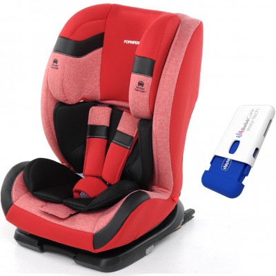 Seggiolino Auto Foppapedretti Isofix Re-Klino Fix Cherry GR.123 9-36 KG + Dispositivo Anti Abbandono Chicco BebèCare Easy-Tech