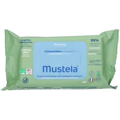 Salviette Detergenti Mustela Profumate 60 pz