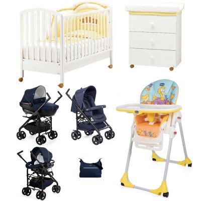 Offerta Trio Chicco Sprint e Cameretta Pali con Seggiolone Chicco Polly