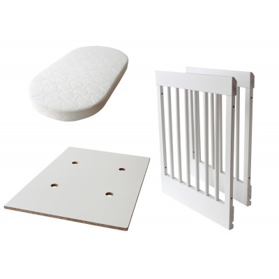 Kit Trasformazione Per Culla Pali Lab 03 e Lab 09 in Lettino Bianco