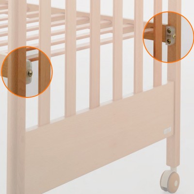 Mibb Kit Doppia Altezza Bianco Trasparente Per lettino