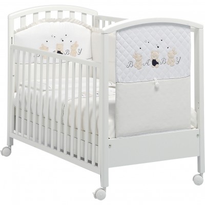 Lettino Mibb Poppi Baby Bianco /