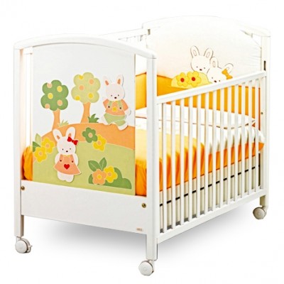 Lettino Mibb Poppi Coniglietti Bianco /
