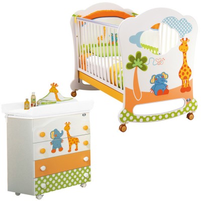 Lettino Oblò e Cassettiera Fasciatoio Pali Gigi & Lele Lettino Oblò e Cassettiera Fasciatoio Pali Gigi & Lele