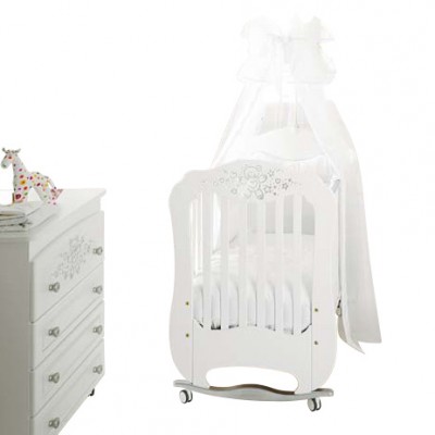 Lettino e Cassettiera Fasciatoio Baby Expert Diamante