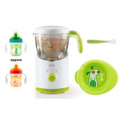 Set CuociPappa Chicco Easy Meal 2 in 1 + Accessori