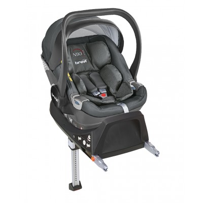 Seggiolino Auto Brevi Niki Grigio con Base Auto i-Size 