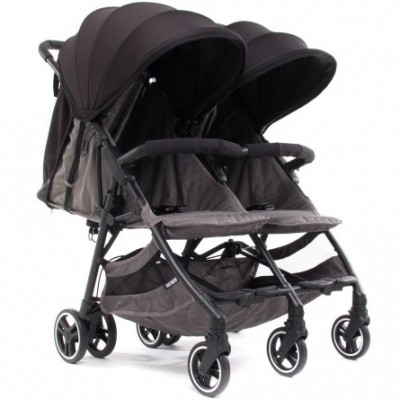 Passeggino Gemellare Baby Monsters Kuki Twin Black