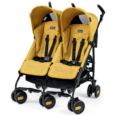 Passeggino Gemellare Peg Perego Pliko Mini Twin Yellow