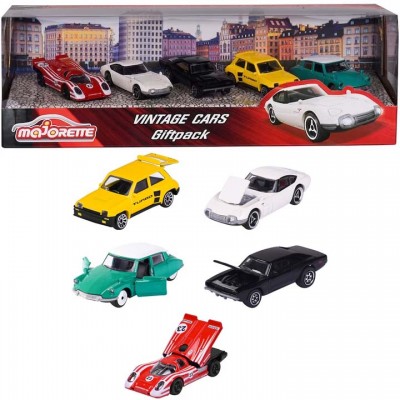 Set Macchinine Majorette by Simba Vintage Cars 5 pz
