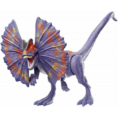 Dinosauro Mattel Jurassic World Attacco Selvaggio Dilophosaurus