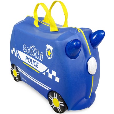Valigia Cavalcabile Trunki L'Auto Della Polizia Percy