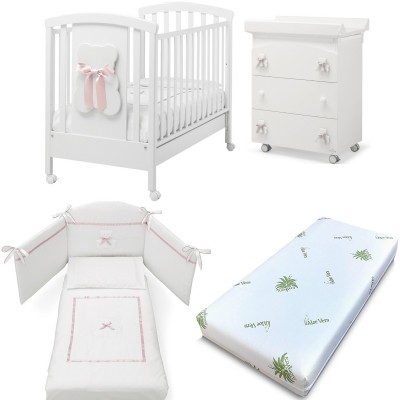 Set Erbesi Bubu Bianco Rosa