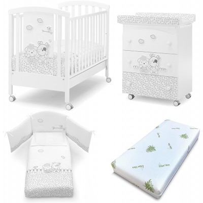 Set Erbesi Milky Bianco Grigio