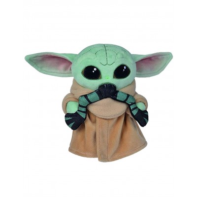 Star Wars Grogu The Mandalorian con Rana Peluche Morbido 17cm