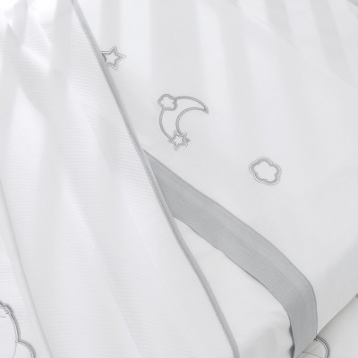 Completo Lenzuolo Erbesi Stella 3pz Grigio