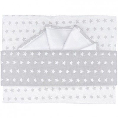 Set Lenzuola Andy & Helen per Maxi Culla Ricamato F1 Stelle Grigio