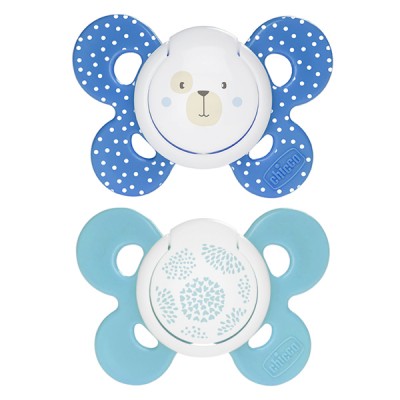 Succhietto Chicco Physio Comfort Silicone 2pz Blu Celeste 6-16m