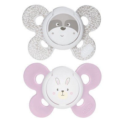 Succhietto Chicco Physio Comfort Silicone 2pz Beige Rosa 0-6m