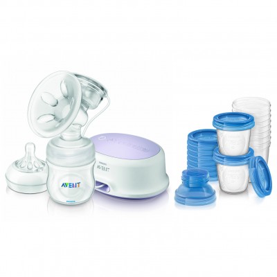 Tiralatte Elettrico Avent Philips + Vasetti Contenitori Latte Materno /