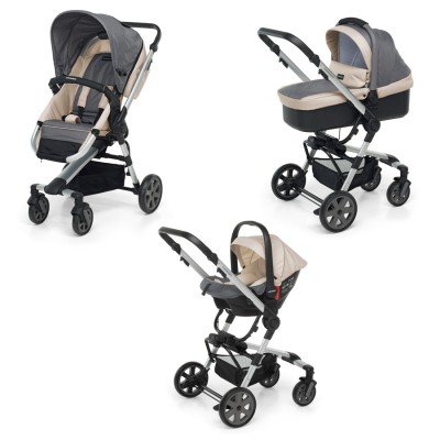 Trio Foppapedretti SuperTres i-Size Silver + Dispositivo Antiabbandono OMAGGIO