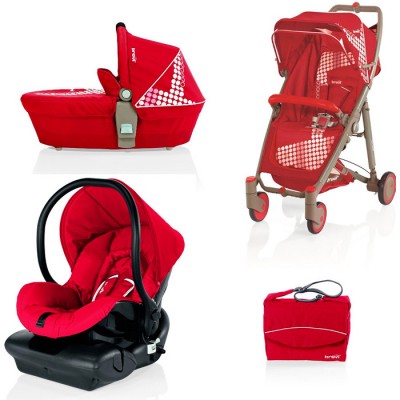 Trio Brevi Crystal Modular System Rosso Geranio