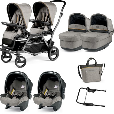 Trio Gemellare Peg Perego Duette Piroet Luxe Grey