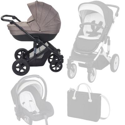 Trio Plebani Vivo Beige con Telaio Nero Trio Plebani Vivo Beige con Telaio Nero