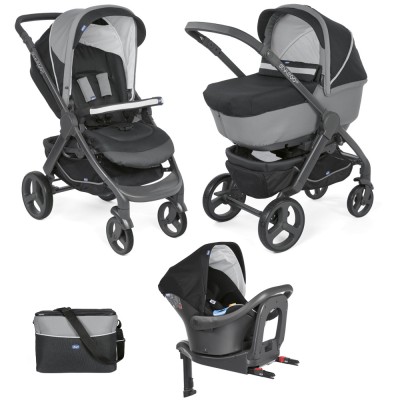 Trio Chicco StyleGo Up Seggiolino Auto I-Size Jet Black 