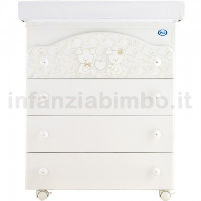 Cassettiera fasciatoio Four Pali Bianco