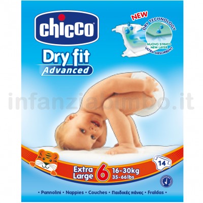 Pannolini Chicco Dry Fit Advanced Pz 63 4-9 Kg 